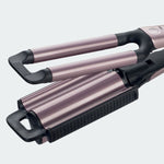 Kit de secador profesional con Ceramic Diamond & Keratin Cyber Glam® y plancha Beach Waves GT20 100 para ondas naturales o definidas.