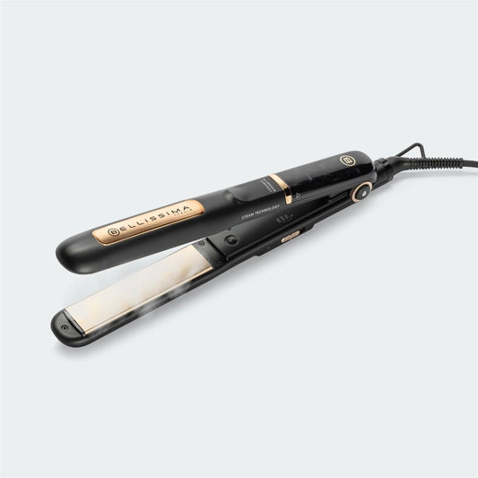 Plancha profesional a vapor con revestimiento Steam Ceramic & Keratin