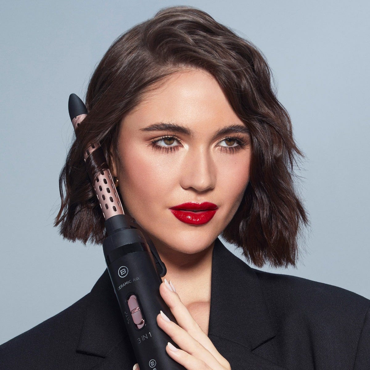 Cepillo Secador Pelo Corto Cepillo De Aire Con Accesorios Para